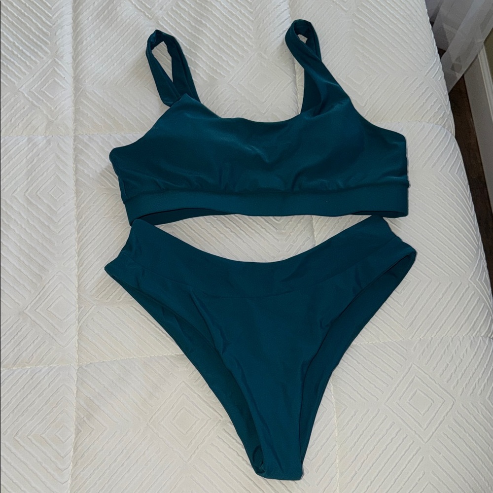 Teal Women's Swim Set